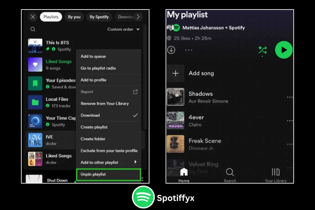 Spotify X Pro APK Feature Customizable Playlist