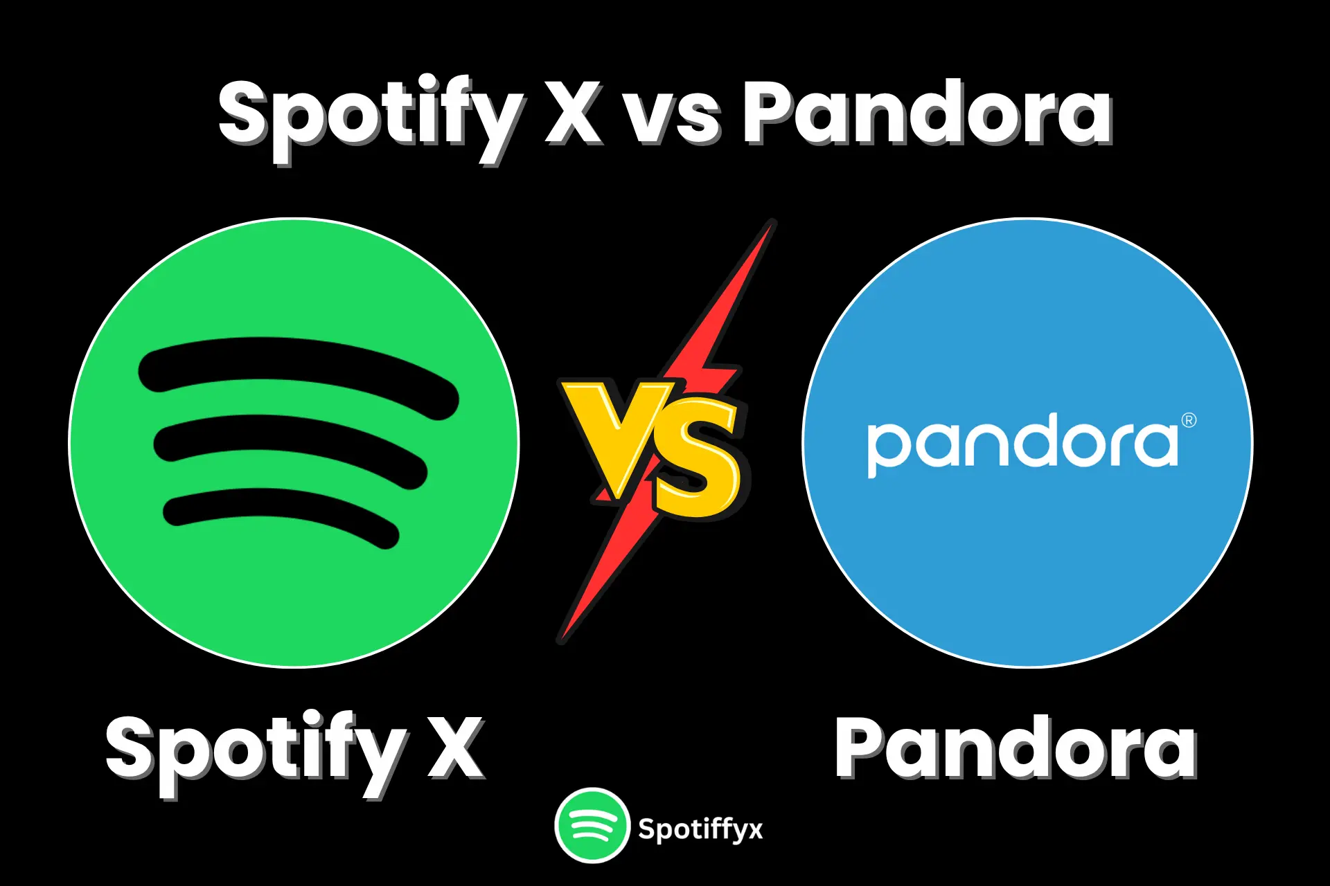 Spotify X vs Pandora Set features image of post